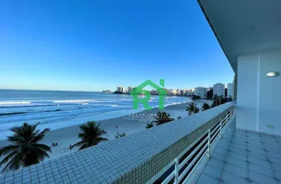 Apartamento frente mar com 3 dormitórios (1 suíte), 1 vaga, pitangueiras, guarujá/sp