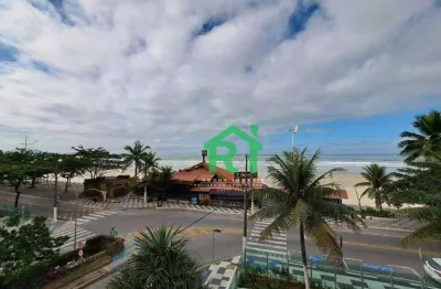 Apartamento frente mar, 2 dormitórios, 1 vaga, área de lazer, pitangueiras, guarujá/sp