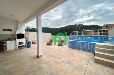 Cobertura com 5 dormitórios à venda, 200 m² por r$ 590.000,00 - enseada - guarujá/sp