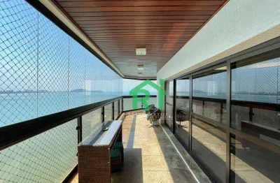 Apartamento frente mar, 4 dormitórios (suítes), 3 vagas, jardim astúrias - guarujá/sp