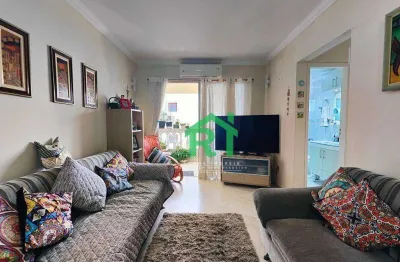 Apartamento beira mar e moderno 2 dormitórios, 1 vaga, jardim astúrias, guarujá/sp