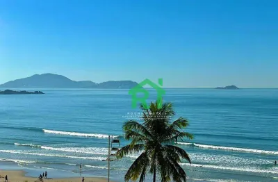 Apartamento frente mar, 3 dormitórios, 1 vaga,  jardim astúrias - guarujá/sp