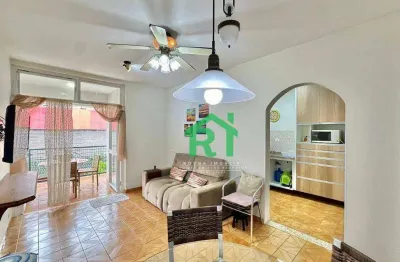 Apartamento reformado, 3 dormitórios (1 suíte), 1 vaga, pitangueiras, guarujá/sp.
