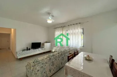 Apartamento reformado, 2 dormitórios, 1 vaga, jardim astúrias, guarujá/sp