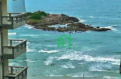 Apartamento com vista mar, 2 dormitórios (1 suíte), 1 vaga, pitangueiras, guarujá/sp