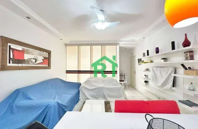 Apartamento beira mar, 4 dormitórios (1 suíte), 1 vaga, pitangueiras, guarujá/sp.