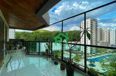 Apartamento com 2 dormitórios (1 suíte), 1 vaga, área de lazer, jardim astúrias, guarujá/sp