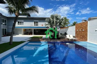 Casa com 9 dormitórios à venda, 700 m² por r$ 7.000.000,00 - acapulco - guarujá/sp