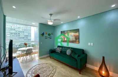 Apartamento à beira mar com 1 quarto (1 suíte) à venda em pitangueiras, guarujá | rocha imóveis guarujá