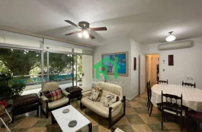 Apartamento com sacada, 3 dormitórios, 1 vaga, área de lazer, enseada, guarujá/sp