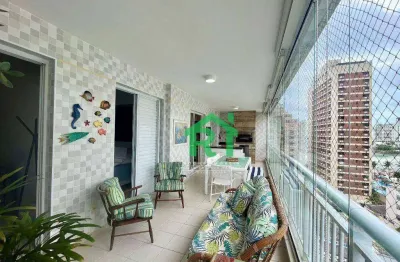Apartamento com 3 dormitórios à venda, 118 m² por r$ 1.250.000,00 - jardim astúrias - guarujá/sp
