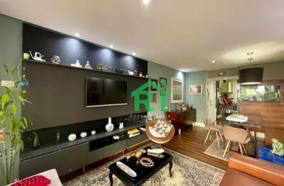 Apartamento reformado, 2 dormitórios (1 suíte), 2 vagas, pitangueiras, guarujá/sp