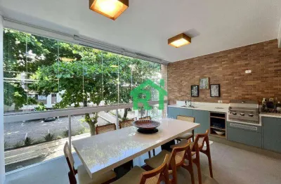 Apartamento com 3 dormitórios à venda, 122 m² por r$ 1.700.000,00 - tombo - guarujá/sp