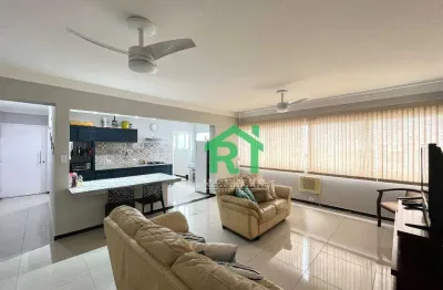 Apartamento com 2 dormitórios, 1 vaga, jardim astúrias, guarujá/sp