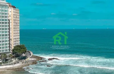 Apartamento beira mar, 3 dormitórios (2 suítes), 1 vaga, pitangueiras, guarujá/sp