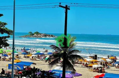 Apartamento frente mar, vista mar, 2 dormitórios, pitangueiras, guarujá/sp.