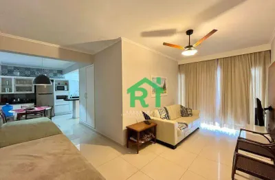 Apartamento reformado, 1 dormitório, 1 vaga, pitangueiras, guarujá/sp