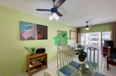 Apartamento com 2 dormitórios, 1 vaga, jardim astúrias, guarujá/sp