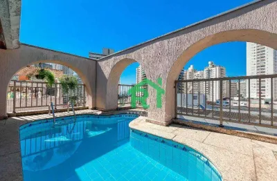 Cobertura reformada 3 quartos, lazer privativo. venda, 145m² r$1.000.000 - jardim astúrias - guarujá/sp