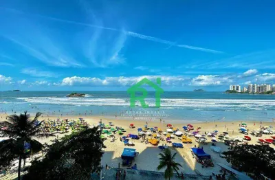 Apartamento frente mar, vista mar, 3 dormitórios (1 suíte), 1 vaga, pitangueiras, guarujá/sp.