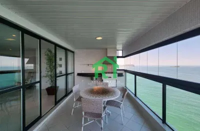 Apartamento beira mar, varanda gourmet, 3 suítes, lazer, 2 vagas de garagem, pitangueiras, guarujá/sp
