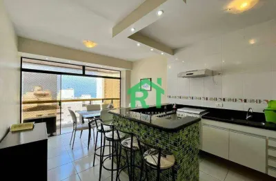 Flat com 2 dormitórios à venda, 75 m² por r$ 540.000 - pitangueiras - guarujá/sp