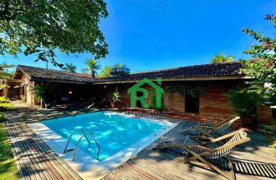 Casa com 4 quartos (4 suítes), 4 vagas e lazer à venda em balneário praia do pernambuco, guarujá