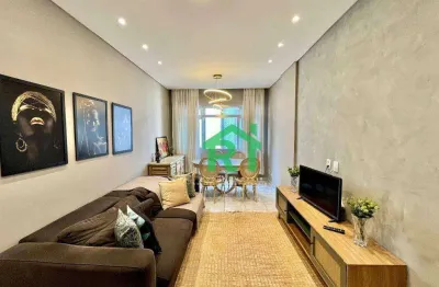Apartamento com 2 dormitórios à venda, 90 m² por r$ 530.000,00 - pitangueiras - guarujá/sp