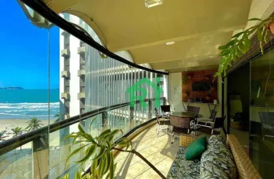 Apartamento frente mar com 3 quartos (3 suítes), 2 vagas e lazer à venda em jardim astúrias, guarujá i rocha imóveis guarujá