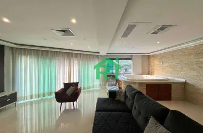 Cobertura reformada, 3 dormitórios (1 suíte), 2 vagas, área de lazer, jardim astúrias, guarujá/sp