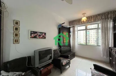 Apartamento beira-mar 1 dormitório à venda, 45m², 1 vaga r$390.000 - pitangueiras - guarujá/sp