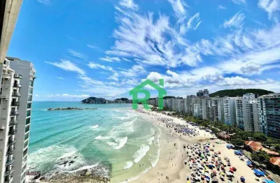 Apartamento com 3 dormitórios à venda, 200 m² por r$ 800.000,00 - pitangueiras - guarujá/sp