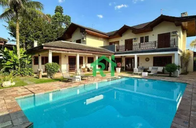 Casa com 5 dormitórios para alugar, 750 m² por r$ 14.000/mês - acapulco - guarujá/sp