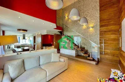Apartamento duplex à venda com 4 dormitórios na praia das astúrias - guarujá/sp