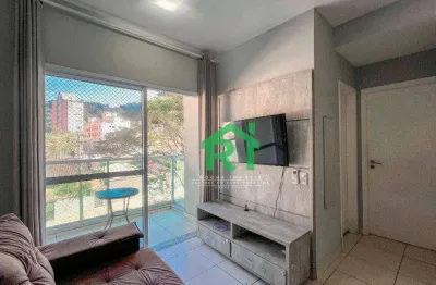 Apartamento 2 dormitórios, lazer completo, 58m². venda r$410.000 locação r$3.000/mês - enseada - guarujá/sp