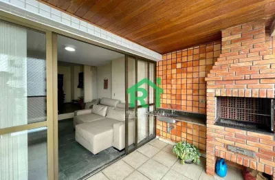 Apartamento com vista mar, varanda gourmet, 4 dormitórios (2 suítes), 1 vaga, área de lazer, astúrias, guarujá/sp