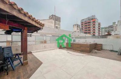 Cobertura 2 quartos, 2 vagas, lazer privativo. venda, 180m² r$850.000 - enseada - guarujá/sp