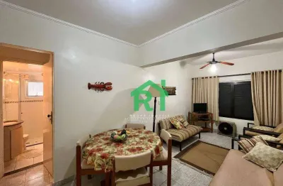 Apartamento com 2 dormitórios (1 suíte), 1 vaga, jardim astúrias, guarujá/sp