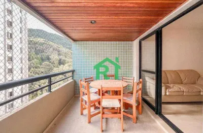 Apartamento beira mar, vista para o mar, com 3 dormitórios à venda, 100 m² por r$ 550.000 - pitangueiras - guarujá/sp