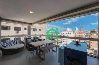 Apartamento vista para o mar 3 quartos. venda, 100m² r$1.280.000 - enseada - guarujá/sp