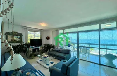 Apartamento frente mar com 3 quartos (2 suítes), 2 vagas e lazer à venda em jardim astúrias, guarujá