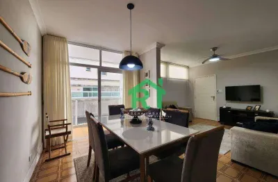 Apartamento beira mar, 4 dormitórios, sacada, 1 vaga de garagem, pitangueiras, guarujá/sp