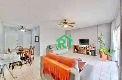 Apartamento com 2 dormitórios à venda, 89 m² por r$ 400.000,00 - jardim astúrias - guarujá/sp