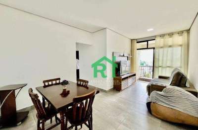 Apartamento com 2 dormitórios à venda, 66 m² por r$ 355.000,00 - enseada - guarujá/sp