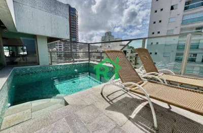 Cobertura com 3 dormitórios à venda, 200 m² por r$ 690.000,00 - enseada - guarujá/sp