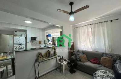 Apartamento com 1 dormitório, 1 vaga, jardim astúrias, guarujá/sp