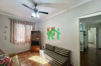 Apartamento com 1 dormitório, 1 vaga, jardim astúrias, guarujá/sp