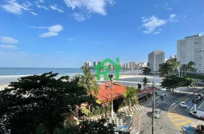 Apartamento frente mar, 3 dormitórios (1 suíte), 1 vaga, pitangueiras, guarujá/sp
