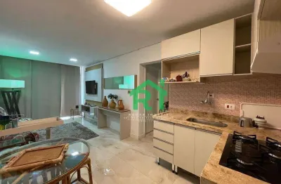 Apartamento com 1 dormitório à venda, 55 m² por r$ 410.000,00 - pitangueiras - guarujá/sp
