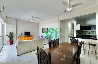 Apartamento frente mar, vista mar, 3 dormitórios (1 suíte), 1 vaga, pitangueiras, guarujá/sp.